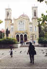 A modern Greek Orthodox church in Athens city center 