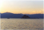 Castle in the middle of Nafplio harbor