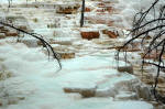 Travertines near Mammoth Hot Springs