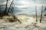 Travertines near Mammoth Hot Springs